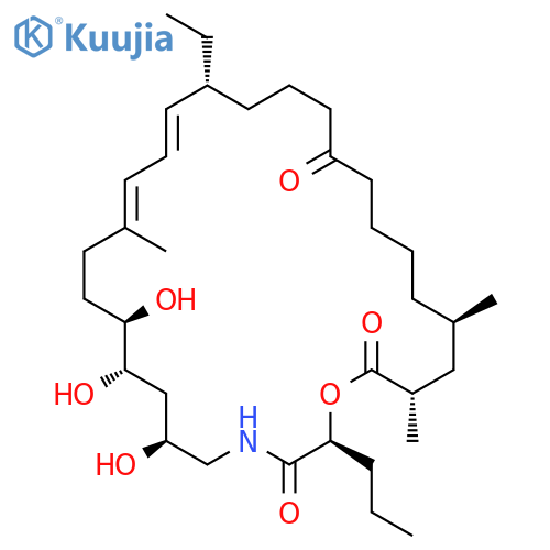 1-Oxa-4-azacyclooctacosa-12,14-diene-3,20,28-trione,16-ethyl-6,8,9-trihydroxy-12,25,27-trimethyl-2-propyl-,(2S,6S,8S,9R,12E,14E,16R,25R,27S)- (9CI) structure