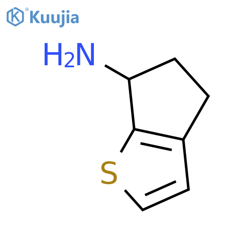 4H-Cyclopenta[b]thiophen-6-amine, 5,6-dihydro- structure