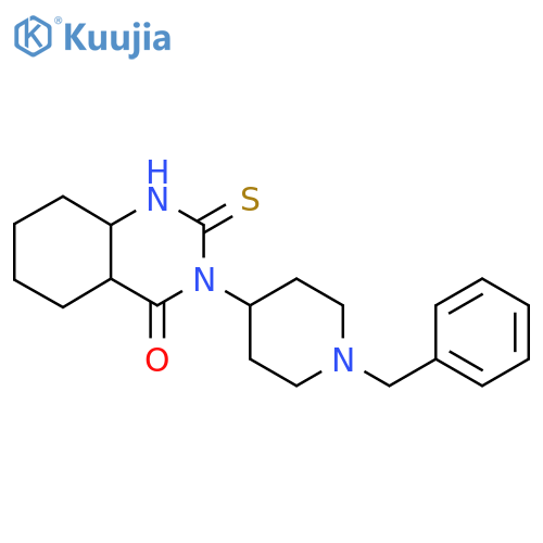 3-(1-benzylpiperidin-4-yl)-2-sulfanylidene-1,2,3,4-tetrahydroquinazolin-4-one structure