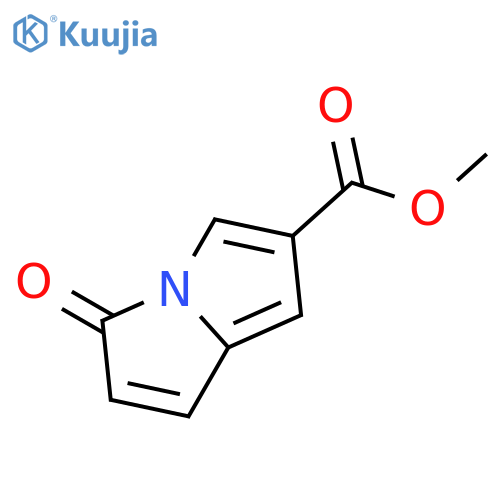 3-oxo-3H-Pyrrolizine-6-carboxylic acid methyl ester structure