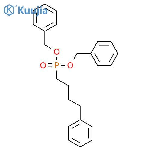 Phosphonic acid, (4-phenylbutyl)-, bis(phenylmethyl) ester structure