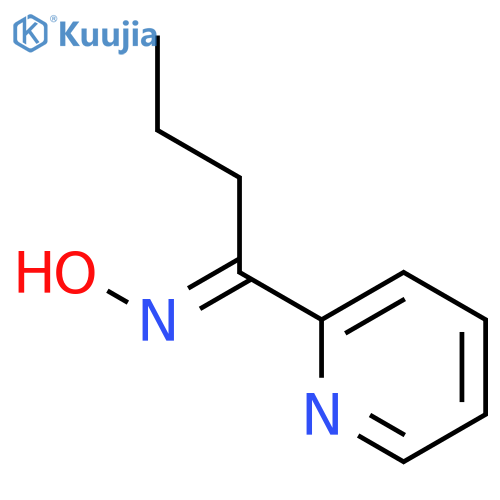 1-Butanone, 1-(2-pyridinyl)-, oxime structure