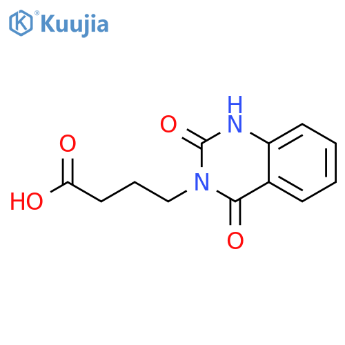 4-(2,4-Dioxo-1,4-dihydroquinazolin-3(2H)-yl)butanoic acid structure