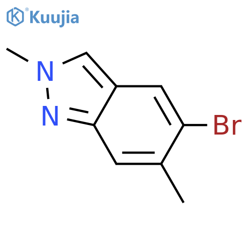 5-Bromo-2,6-dimethyl-2H-indazole structure