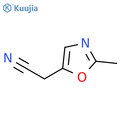2-(2-methyl-1,3-oxazol-5-yl)acetonitrile structure
