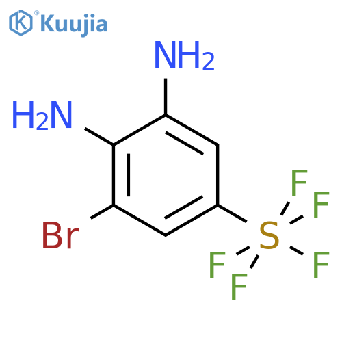 5-Bromo-3,4-diaminophenylsulphur Pentafluoride structure