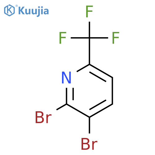 2,3-Dibromo-6-(trifluoromethyl)pyridine structure
