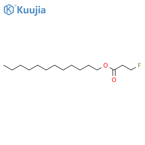 Propanoic acid, 3-fluoro-, dodecyl ester structure