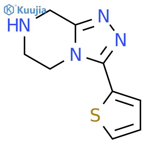 3-(thiophen-2-yl)-5H,6H,7H,8H-[1,2,4]triazolo[4,3-a]pyrazine structure