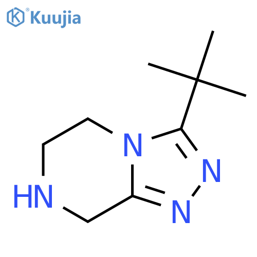 3-tert-butyl-5H,6H,7H,8H-[1,2,4]triazolo[4,3-a]pyrazine structure