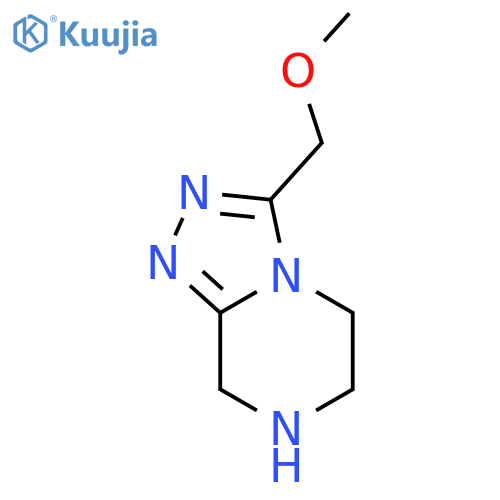 3-(methoxymethyl)-5H,6H,7H,8H-[1,2,4]triazolo[4,3-a]pyrazine structure