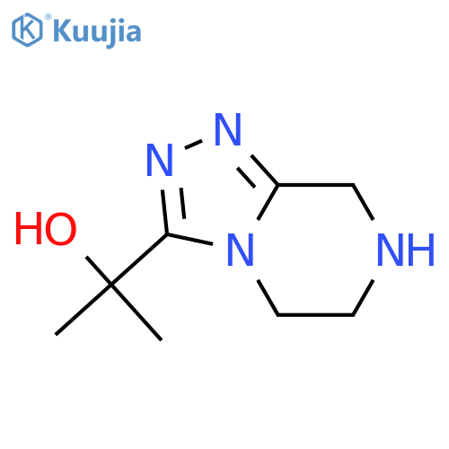 2-{5H,6H,7H,8H-[1,2,4]triazolo[4,3-a]pyrazin-3-yl}propan-2-ol structure