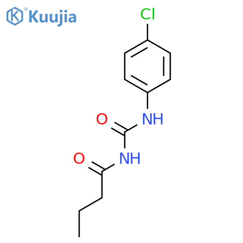 BUTANAMIDE, N-[[(4-CHLOROPHENYL)AMINO]CARBONYL]- structure
