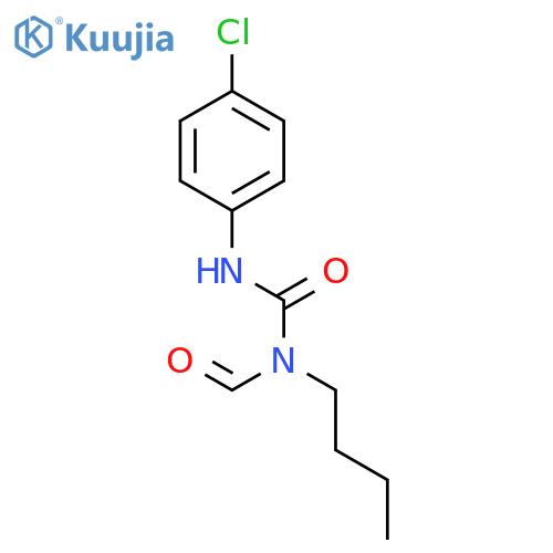 Urea, N-butyl-N'-(4-chlorophenyl)-N-formyl- structure