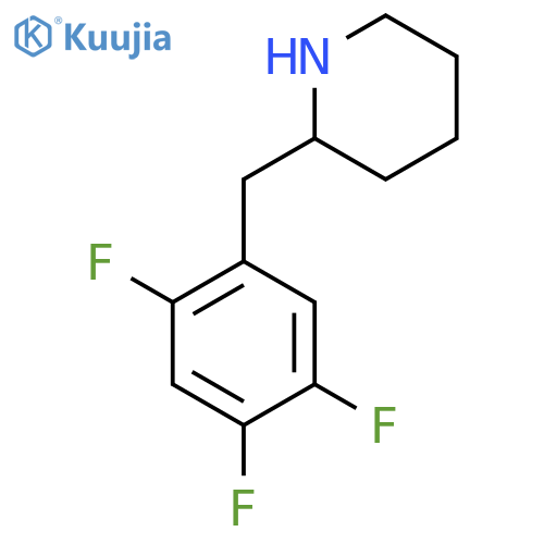 2-(2,4,5-trifluorophenyl)methylpiperidine structure
