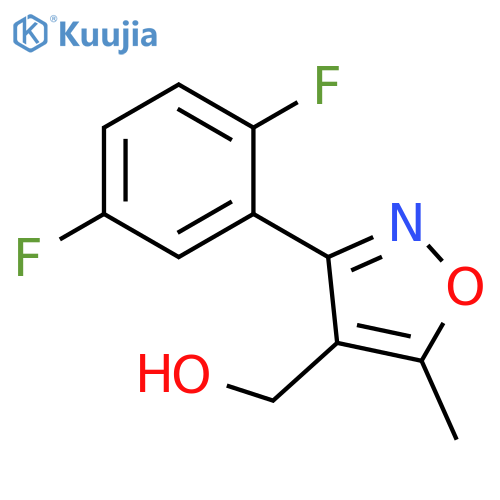 [3-(2,5-Difluorophenyl)-5-methylisoxazol-4-yl]-methanol structure