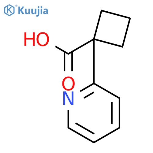 1-(pyridin-2-yl)cyclobutane-1-carboxylic acid structure