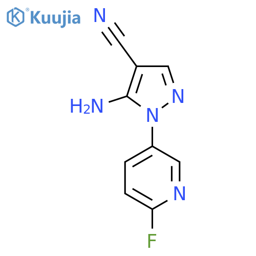 5-Amino-1-(6-fluoropyridin-3-yl)-1H-pyrazole-4-carbonitrile structure