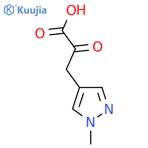 3-(1-methyl-1H-pyrazol-4-yl)-2-oxopropanoic acid structure