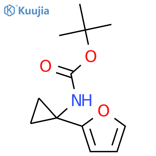 tert-Butyl (1-(furan-2-yl)cyclopropyl)carbamate structure
