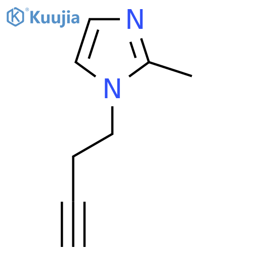 1-(But-3-yn-1-yl)-2-methyl-1H-imidazole structure