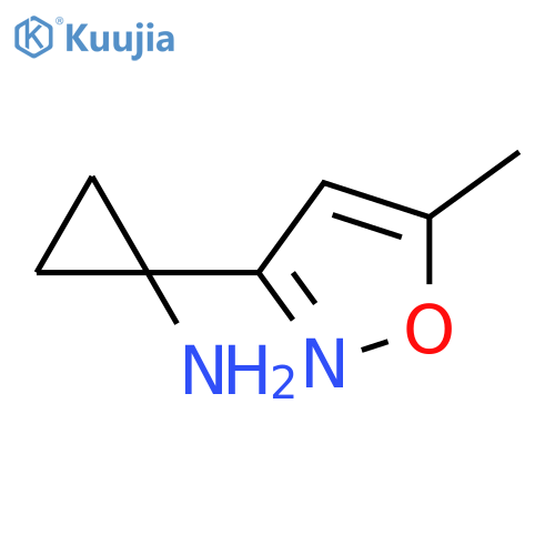 1-(5-methyl-1,2-oxazol-3-yl)cyclopropan-1-amine structure