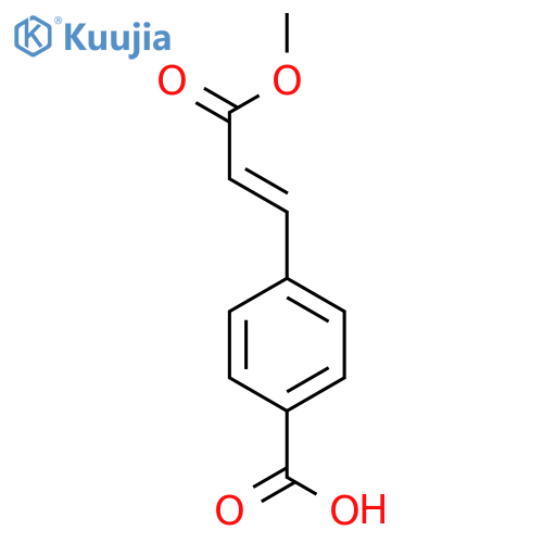 4-(1E)-3-methoxy-3-oxoprop-1-en-1-ylbenzoic acid structure