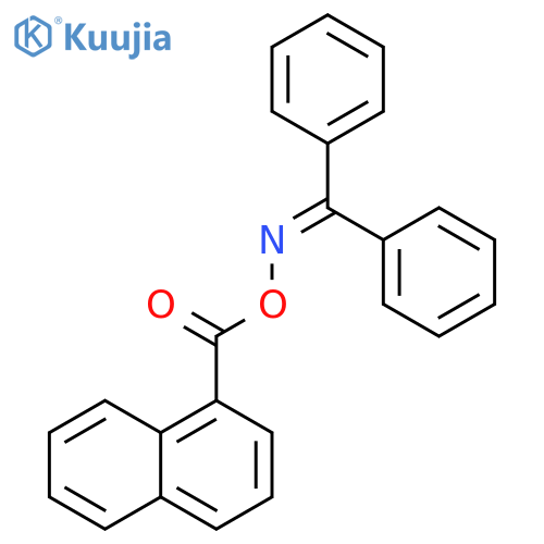 Methanone, diphenyl-, O-(1-naphthalenylcarbonyl)oxime structure