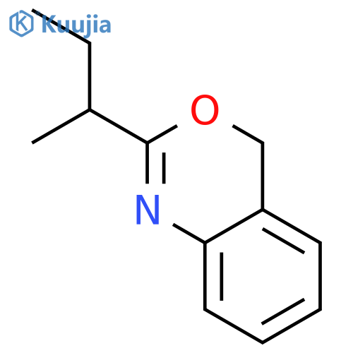 4H-3,1-Benzoxazine, 2-(1-methylpropyl)- structure