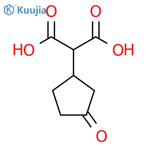 2-(3-oxocyclopentyl)propanedioic acid structure