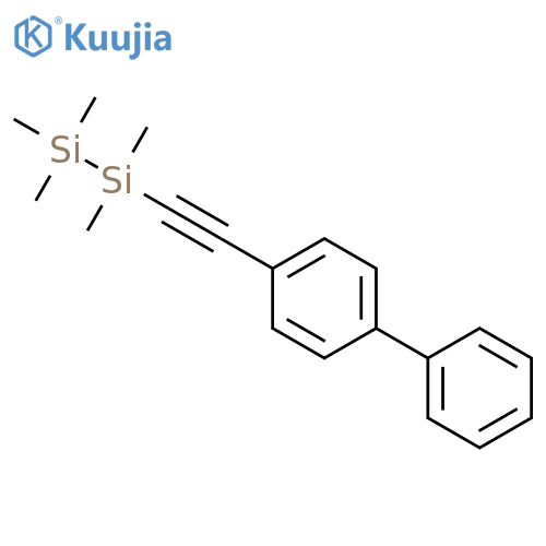 Disilane, ([1,1'-biphenyl]-4-ylethynyl)pentamethyl- structure