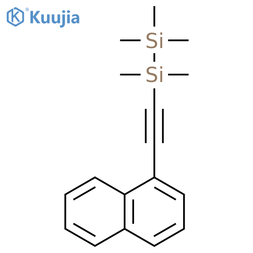 DISILANE, PENTAMETHYL(2-NAPHTHALENYLETHYNYL)- structure