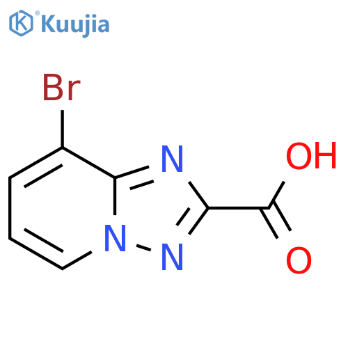 8-bromo-1,2,4triazolo1,5-apyridine-2-carboxylic acid structure