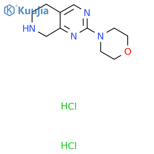 4-{5H,6H,7H,8H-pyrido[3,4-d]pyrimidin-2-yl}morpholine dihydrochloride structure