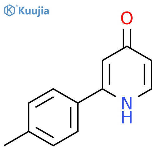 4-Hydroxy-2-(4-methylphenyl)pyridine structure