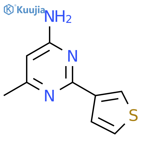 6-Methyl-2-(thiophen-3-yl)pyrimidin-4-amine structure