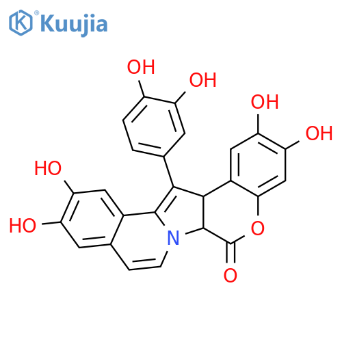 6H-[1]Benzopyrano[4',3':4,5]pyrrolo[2,1-a]isoquinolin-6-one,14-(3,4-dihydroxyphenyl)-2,3,11,12-tetrahydroxy- structure