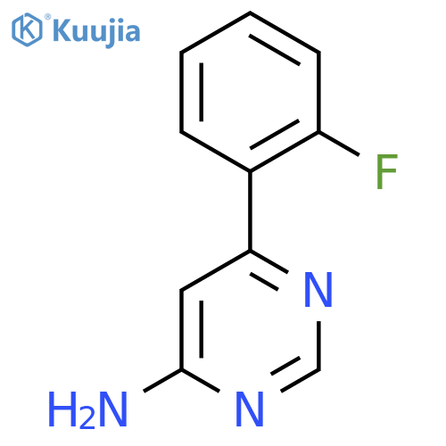 6-(2-Fluorophenyl)pyrimidin-4-amine structure