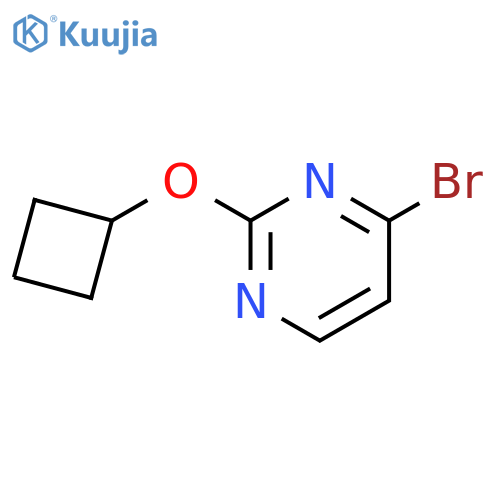 4-bromo-2-cyclobutoxypyrimidine structure