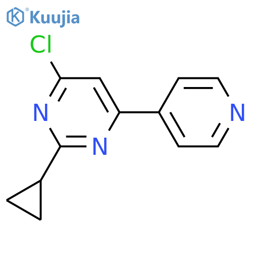 4-Chloro-2-cyclopropyl-6-(pyridin-4-yl)pyrimidine structure