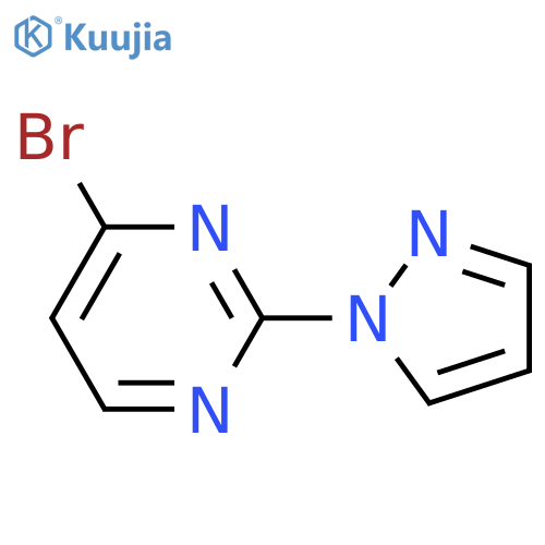 4-Bromo-2-(1H-pyrazol-1-YL)pyrimidine structure