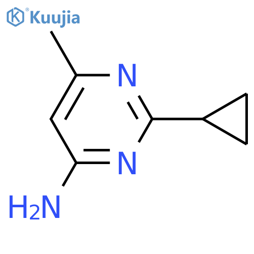2-Cyclopropyl-6-methylpyrimidin-4-amine structure