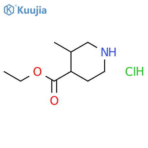 ethyl 3-methylpiperidine-4-carboxylate;hydrochloride structure