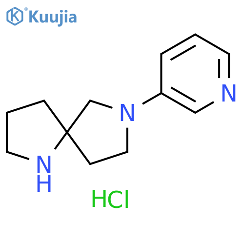 7-pyridin-3-yl-1,7-diazaspiro[4.4]nonane trihydrochloride structure