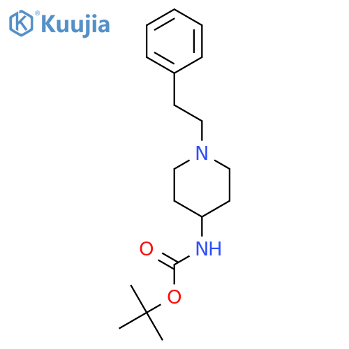 tert-Butyl (1-phenethylpiperidin-4-yl)carbamate structure