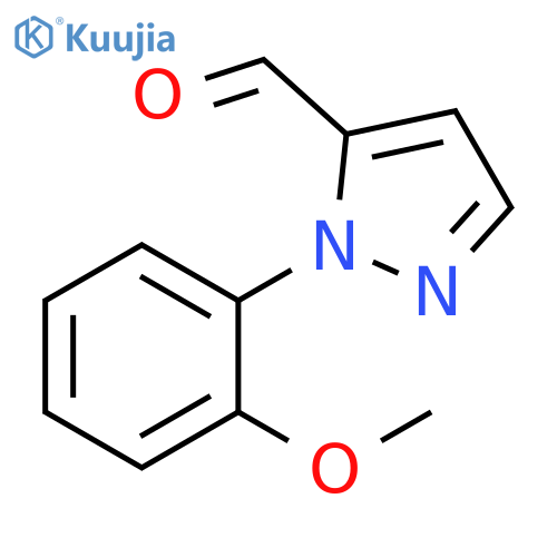 1-(2-methoxyphenyl)-1H-pyrazole-5-carbaldehyde structure