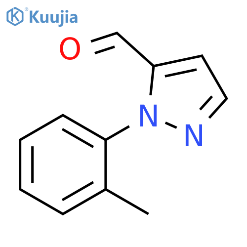 1-(2-methylphenyl)-1H-pyrazole-5-carbaldehyde structure
