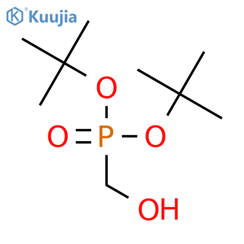 bis[(2-methylpropan-2-yl)oxy]phosphorylmethanol structure
