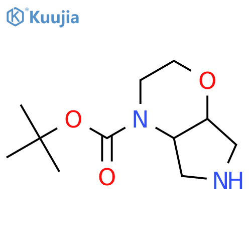 tert-butyl (4aS,7aS)-3,4a,5,6,7,7a-hexahydro-2H-pyrrolo[3,4-b][1,4]oxazine-4-carboxylate structure