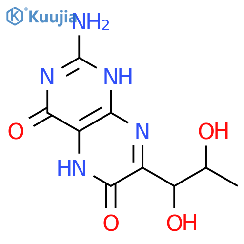 4,6-Pteridinedione,2-amino-7-[(1S,2R)-1,2-dihydroxypropyl]-4a,5-dihydro- structure